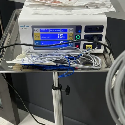 Electrosurgical unit set up for endoscopic procedures during a Caribbean mission